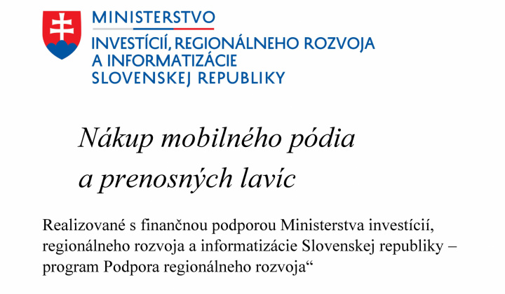 Fotka - Nákup mobilného pódia a prenosných lavíc