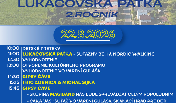 Fotka - Deň obce Lukačovce 2026, Lukačovská päťka